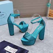 Prada Crystal Sandals Size 35-42cm. Height 13.5cm - 4