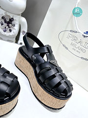 Prada Platform Sandals Black 5cm - 4