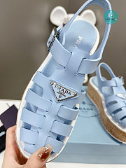 Prada Platform Sandals Blue 5cm - 2