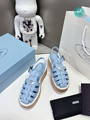 Prada Platform Sandals Blue 5cm - 6