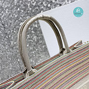 Dior Book Tote in Multi Color Stripes Size 41.5x32x16cm - 2