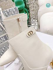 Dior White Rhodes Heeled Ankle Boot Size 35-41cm - 2