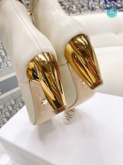 Dior White Rhodes Heeled Ankle Boot Size 35-41cm - 3