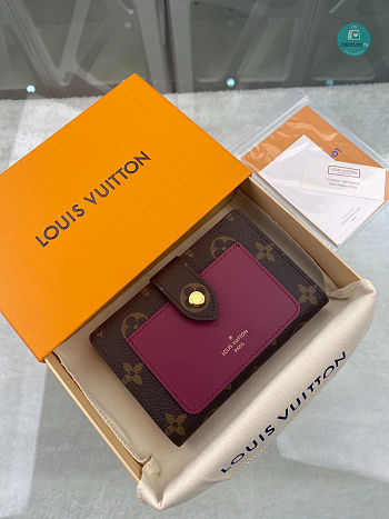 Louis Vuitton Juliette Wallet Red M69433 Size 13.5x11x3cm