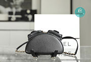 Chanel Backpack Grained Shiny Calfskin & Gold-Tone Metal Black 20cm - 6