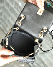 Chanel Backpack Grained Shiny Calfskin & Gold-Tone Metal Black 20cm - 2