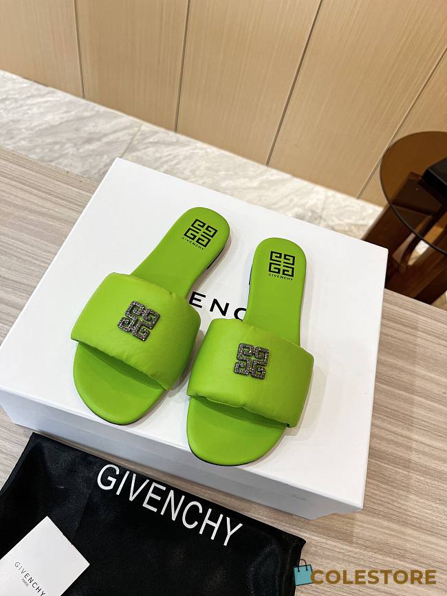 Givenchy Green Sandals Flat Size 35-41cm - 1