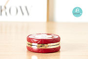 Chanel Clutch With Chain Lambskin, enamel & gold-tone metal Red/White - 6
