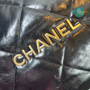CHANEL 22 LARGE HANDBAG Shiny Calfskin & Gold-Tone Metal Black 45x9x50cm - 5