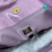 CHANEL 22 LARGE HANDBAG Shiny Calfskin & Gold-Tone Metal Purple 45x9x50cm - 6