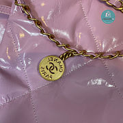 CHANEL 22 LARGE HANDBAG Shiny Calfskin & Gold-Tone Metal Purple 45x9x50cm - 5