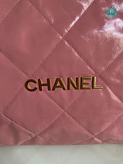 CHANEL 22 LARGE HANDBAG Shiny Calfskin & Gold-Tone Metal Pink 45x9x50cm - 6