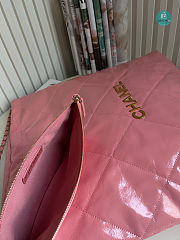 CHANEL 22 LARGE HANDBAG Shiny Calfskin & Gold-Tone Metal Pink 45x9x50cm - 5