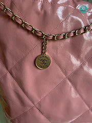 CHANEL 22 LARGE HANDBAG Shiny Calfskin & Gold-Tone Metal Pink 45x9x50cm - 4