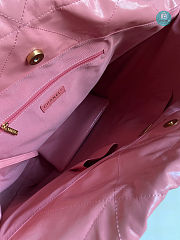 CHANEL 22 LARGE HANDBAG Shiny Calfskin & Gold-Tone Metal Pink 45x9x50cm - 3