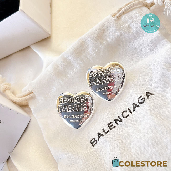 Balenciaga Heart Earrings  - 1