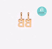 Balenciaga 2B Earrings Gold - 2
