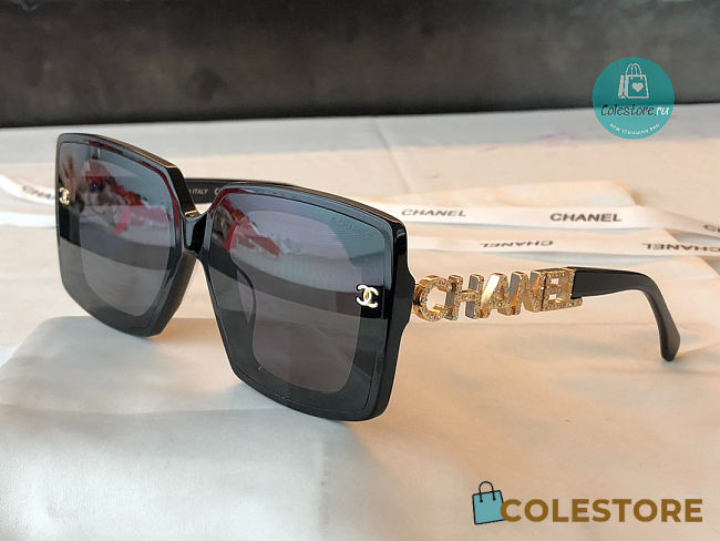 Chanel Sunglasses Black/Yellow  - 1