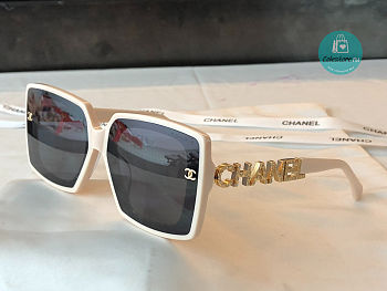 Chanel White Sunglasses