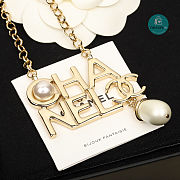 Chanel Gold Necklace Pearl - 3