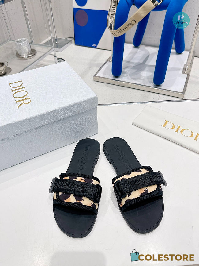  Dior Evolution Black/Yellow Slipper Size 35-40cm - 1