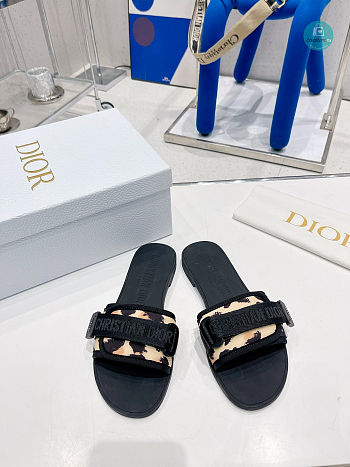  Dior Evolution Black/Yellow Slipper Size 35-40cm