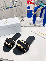  Dior Evolution Black/Yellow Slipper Size 35-40cm - 6