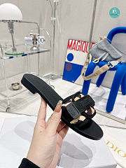  Dior Evolution Black/Yellow Slipper Size 35-40cm - 5