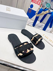  Dior Evolution Black/Yellow Slipper Size 35-40cm - 4