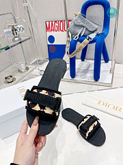 Dior Evolution Black/Yellow Slipper Size 35-40cm - 2