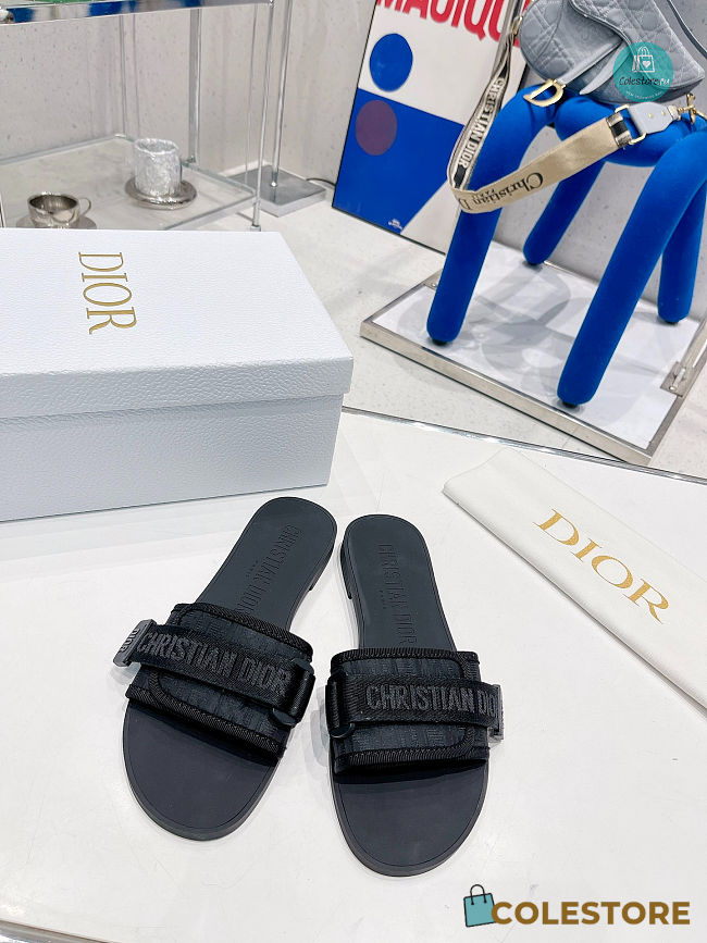  Dior Evolution Full Black Slipper Size 35-40cm - 1