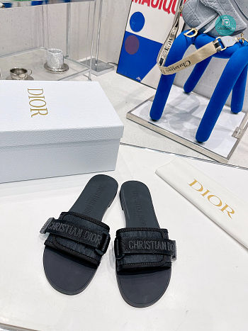  Dior Evolution Full Black Slipper Size 35-40cm