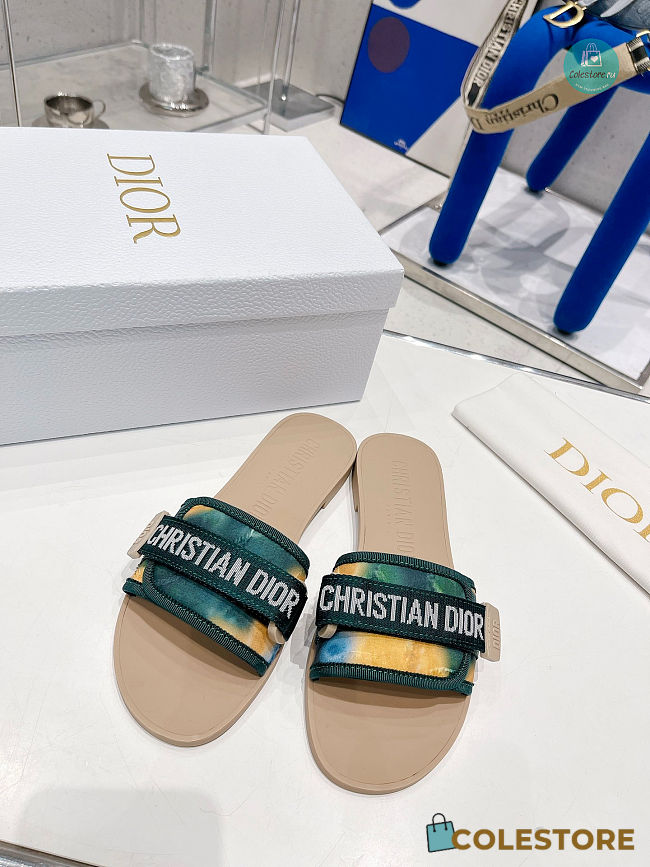  Dior Evolution Green Slipper Size 35-40cm - 1