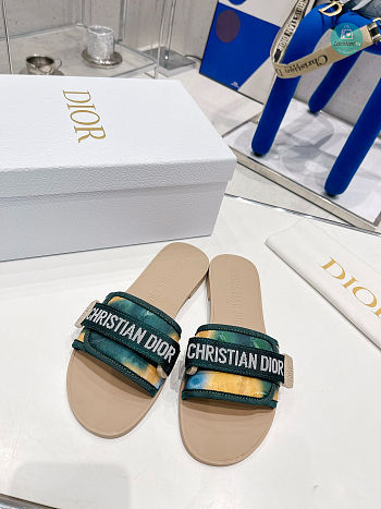  Dior Evolution Green Slipper Size 35-40cm