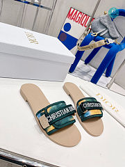  Dior Evolution Green Slipper Size 35-40cm - 6