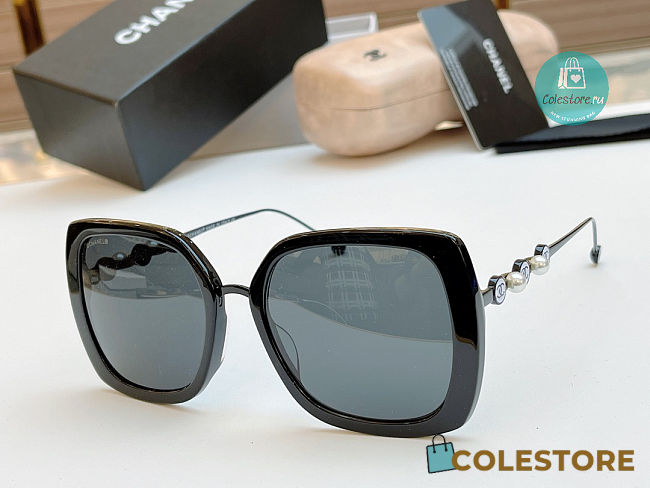 Chanel Black Pearl Sunglasses  - 1