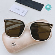 Chanel Small Green Sunglasses  - 2