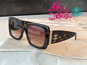 Chanel 5019 Quilted CC Brown/Black Sunglasses  - 1