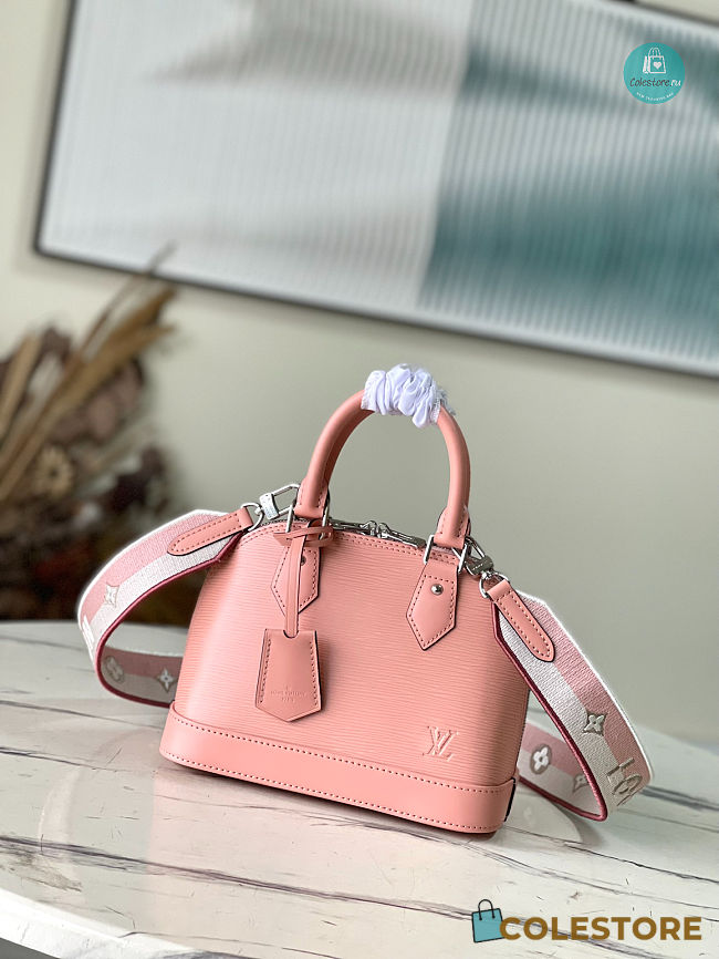 Louis Vuitton Alma Bb Pink Size 23.5x17.5x11.5cm - 1