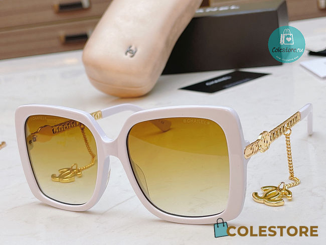 Chanel White Sunglasses Accessories - 1