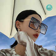 Chanel Dark Blue White Sunglasses  - 2