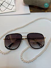 Chanel Black/Gold Sunglasses  - 1