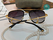 Chanel Black/Gold Sunglasses  - 6