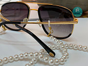 Chanel Black/Gold Sunglasses  - 4