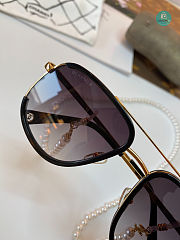 Chanel Black/Gold Sunglasses  - 3