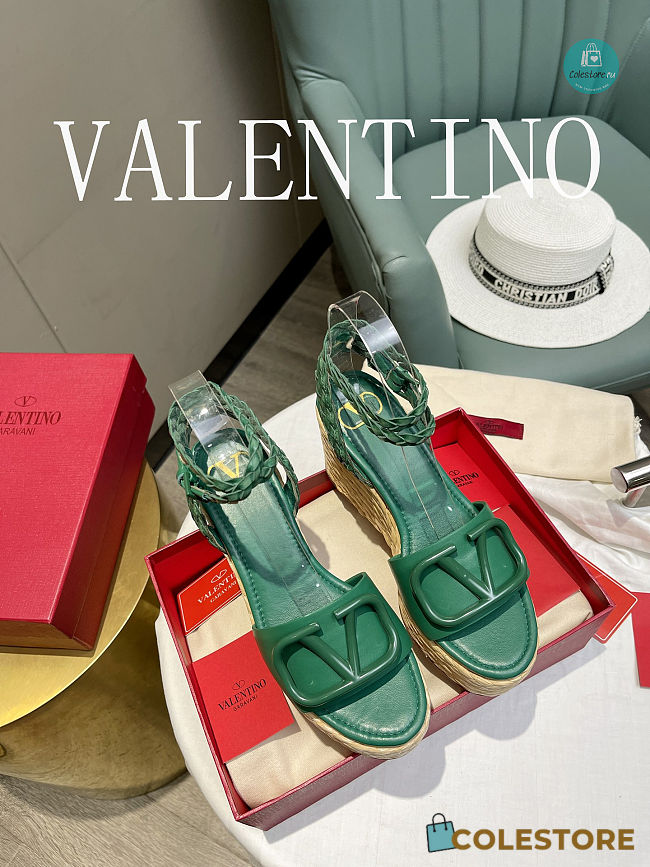 Valentino Garavani Vlogo Wedge Sandals Size 35-42cm - 1