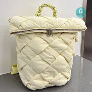 Bottega Veneta Padded Tech Cassette Backpack White 40x26x23cm - 2