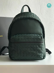 Bottega Veneta Intrecciato Leather Backpack Green Size 41x28.5x16cm  - 1