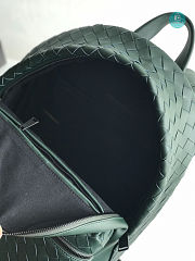Bottega Veneta Intrecciato Leather Backpack Green Size 41x28.5x16cm  - 5