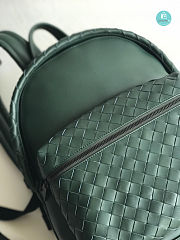 Bottega Veneta Intrecciato Leather Backpack Green Size 41x28.5x16cm  - 3
